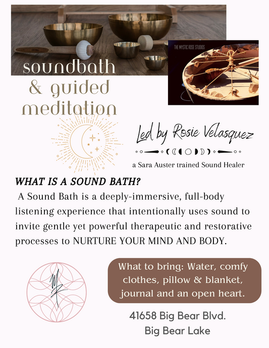 Saturday Evening Soundbath and Guided Meditation